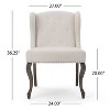 CAVINAS Linen Accent Chair with Button Tufted Backrest,Modern Upholstered Living Room Chairs,Reading Chairs for Living Room - 3 of 4