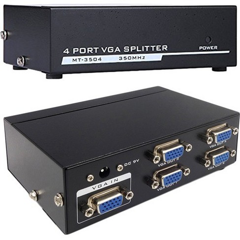 4xem 4 Port Vga Splitter 350 Mhz 350 Mhz To 350 Mhz 48 X 1536 213 Ft Maximum Operating Distance Vga In Vga Out Target