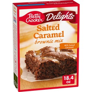 Betty Crocker Salted Caramel Brownie Mix - 18.4oz - 1 of 4