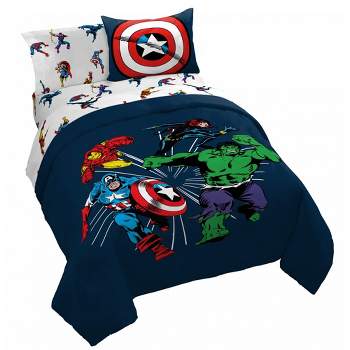 Saturday Park Marvel Comics Avengers Invincible 100% Organic Cotton Bed Set