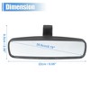 Unique Bargains Rear View Mirror Car Interior Black for Mercedes-Benz Metris 2016-2019 for Mercedes-Benz Sprinter 2500 2010-2018 - 4 of 4