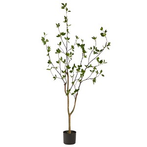 Nearly Natural 5-ft Minimalist Citrus Artificial Tree - 1 of 4