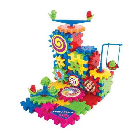 Krazy Gears Gear Building Toy Set - Interlocking Learning Blocks