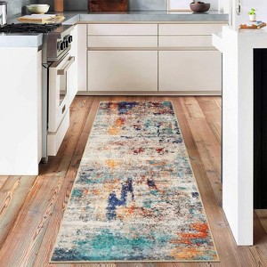 Washable area carpet, abstract carpet, soft living room carpet, living room bedroom dining room carpet - 1 of 4