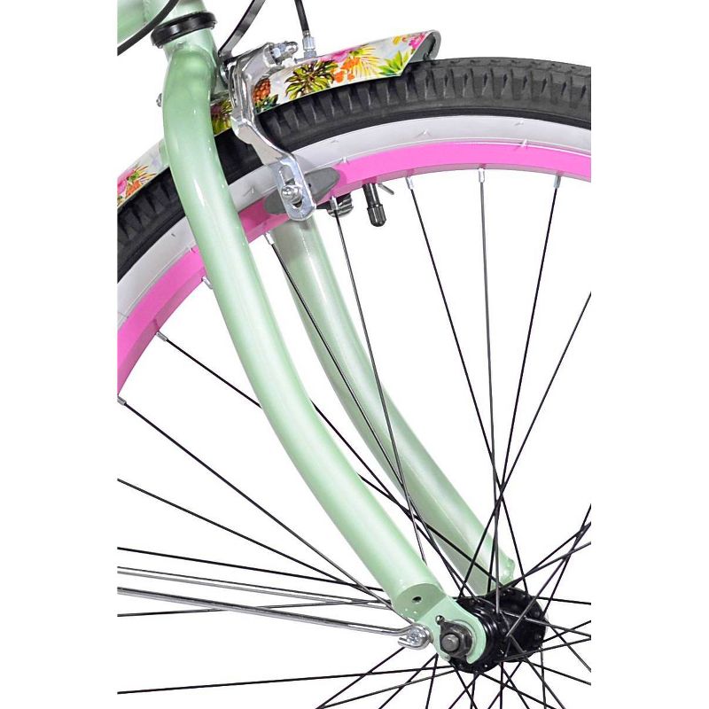 Kent Margaritaville 26&#34; Cruiser Bike   - Light Mint Green/Pink, 4 of 13