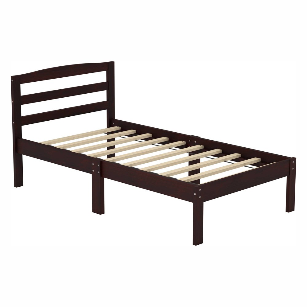 Twin Algorra Platform Bed Espresso miBasics For Sale