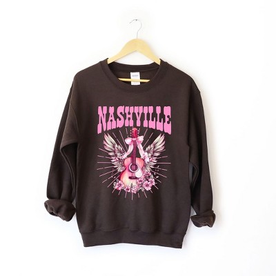 Simply Sage Market Women's Graphic Sweatshirt Coquette Nashville Guitar