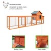 Kumasinova 122" Chicken Coop with Nesting Boxes,Poultry Cage with Run,Chicken House for 3-4 Hens,Weatherproof Asphalt Roof and Wire Mesh Enclosure - 4 of 4