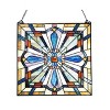 Chloe Lighting Archie Tiffany-Style Mission Stained Glass Window Panel 20" Height - 2 of 3