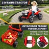 JOYRACER 2WD 24V 2-Seater Electric Ride-On UTV for Kids, 2×75W Motors, Remote Control, LED Lights, Spring Suspension, 3 Speeds & Bluetooth Music - 3 of 4