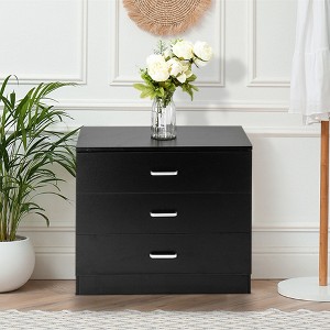 KTMBDW 3 Drawer Dresser for Bedroom, Black - 1 of 4