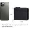 BEAFUP Wallets for Men Genuine Leather Front Pocket Wallet RFID Zip Around Bifold Credit Card Holder - 3 of 4