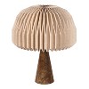 JONATHAN Y Sylvie 16" Modern Minimalist Paper Pleated Shade Mushroom Accent LED Table Lamp - 2 of 4