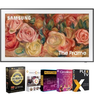 Samsung 50" The Frame QLED 4K Smart TV (2024) 26 Month Protection + Movies Streaming Kit - 1 of 4