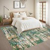 Area Rugs for Living Room Bedroom Modern Abstract Rug Low Pile Non Slip Farmhouse Plaid Carpet - 2 of 4