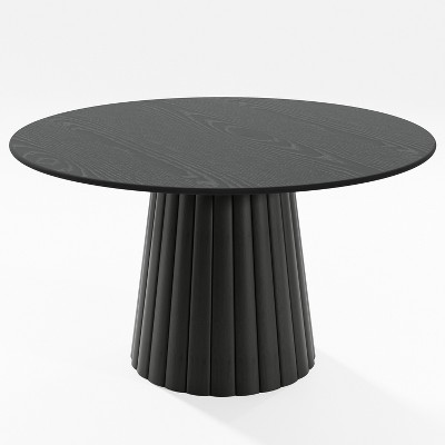 Dovelina Modern Round Dining Table Wood Kitchen Table