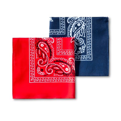 Men s 2pk Bandana Set Goodfellow Co Blue Red