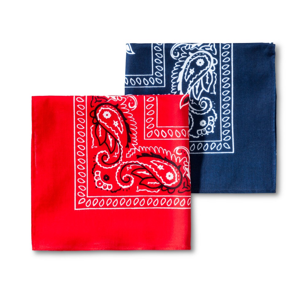 Men's Bandanas - Goodfellow & Co - Red/Navy One Size, Multi-Colored