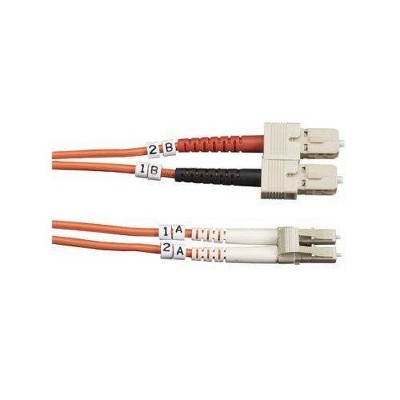 Black Box 50-Micron Multimode Fiber Optic Value Patch Cable, Duplex, Zipcord - 32.81 ft Fiber Optic Network Cable for Network Device