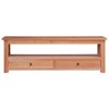 vidaXL TV Stand 47.2 in.x11.8 in.x15.7 in. Solid Wood Mahogany - 3 of 4