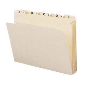 Smead Indexed File Folder Set, Alphabetic (A-Z) Folders, Reinforced 1/5-Cut Tab, Letter Size, Manila, 25 per Set (11777) - 1 of 1