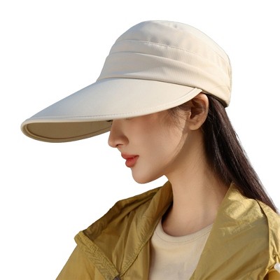 Anna-Kaci Women's Sporty Wide Brim Sun Visor Hat with Adjustable Back Strap Lightweight UV Protection Cap for Outdoor Activities