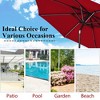 Costway 9Ft Solar LED Market Umbrella Aluminum Crank Tilt 16 Strip Lights - 4 of 4