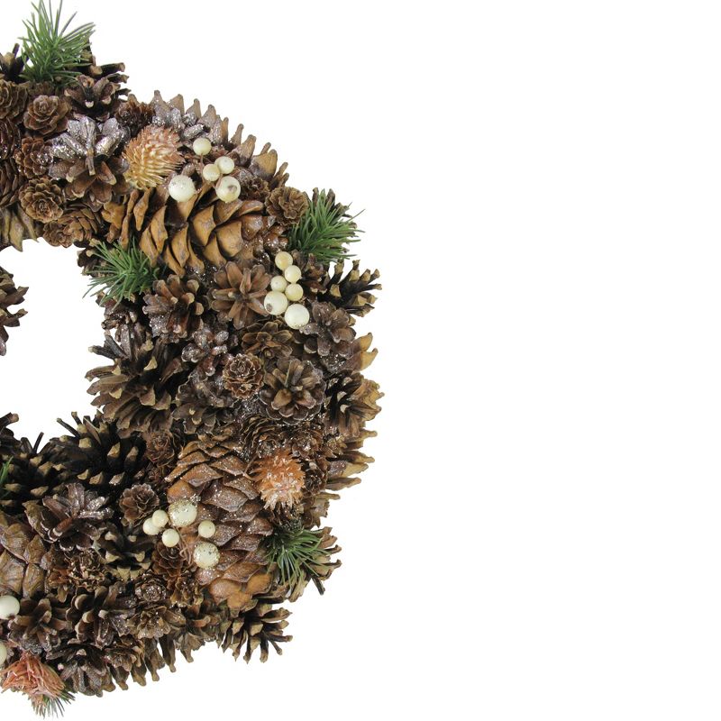 Northlight 15" Unlit Copper Foliage, Pine Cone and Berry Artificial Christmas Wreath, 2 of 4