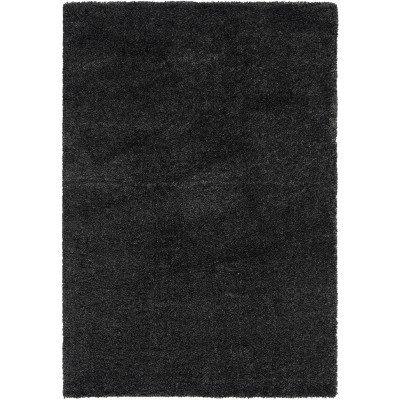 August Shag Aug900 Power Loomed Area Rug - Charcoal - 8'x10' - Safavieh ...