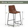 Dreama Retro Side Chair Dining Chair with Metal Legs for Kitchen, Living, Dining Room, Set of 2,The Pop Home - 2 of 4