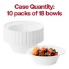 Smarty Had A Party 5 oz. White Flair Plastic Dessert Bowls (180 Bowls) - 4 of 4