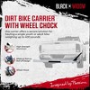 Black Widow Dirt Bike Carrier with 400 Pound Capacity and Wheel Chock for Single Youth or Adult Bikes, Motorcycles or Fat Tire Bikes, Silver - 2 of 4
