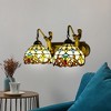 YIYIBYUS 2-Light Vintage Tiffany Style Wall Sconce Wall Light with Shade - 3 of 4