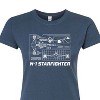 Women's - Star Wars - The Mandalorian N1 Starfighter Fitted Graphic T-Shirt - 2 of 3