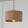 Capital Lighting Donovan 1 - Light Semi-Flush Mount in  White Wash/Matte Brass - 4 of 4