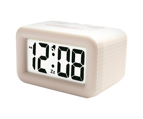 Rubber Alarm Clock White - Timelink&#174;