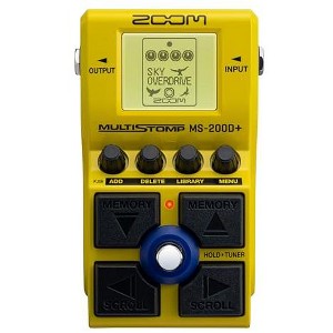 Zoom MS-200D+ MultiStomp Guitar Effects Pedal with 200 Drives & Distortions Yellow - 1 of 4