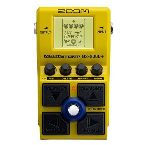 Zoom MS-200D+ MultiStomp Guitar Effects Pedal with 200 Drives & Distortions Yellow - image 1 of 4