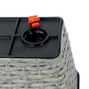 NAYSAYE 2 Pack Rectangle Planter for Indoor Outdoor Plants Flowers Herbs Hand Woven Wicker for Easy Care, Gray, 23.2"*7"*6.3" - 3 of 4