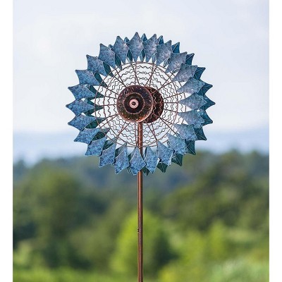 Plow & Hearth - Verdigris Prism Outdoor Garden Wind Spinner