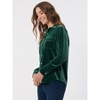 Jones New York Button-Front Velour Utility Shirt - 2 of 3