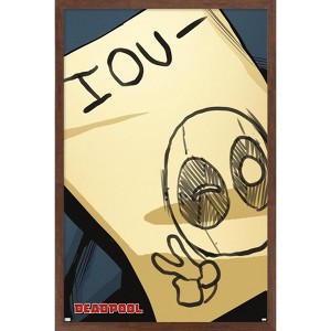 Trends International Marvel Comics Deadpool - IOU Framed Wall Poster Prints - 1 of 4