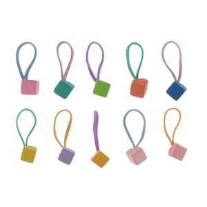 Unique Bargains Women's Creativity Cute Hair Ropes Assorted Color 10 Pcs - 1 of 3