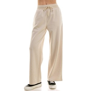 Derek Heart Mid Rise Wide Leg Rhinestone Pants (Juniors & Women) - 1 of 4