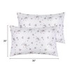 Unique Bargains Floral Printed Envelope Closure Breathable Soft Pillowcase Queen 20" x 30" 2 Pcs - image 4 of 4