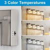 YANSUN 24 in. 4-Light Brushed Nickel Integrated LED Bathroom Vanity Light Fixture Dimmable with White/Neutral/Warm Light Nickel - 4 of 4