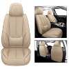 Coverado Car Seat Covers Stylish Waterproof Faux Leather - 3 of 4
