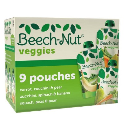 Beech-Nut Veggie Baby Food Pouch Variety Pack - 3.5oz/9ct