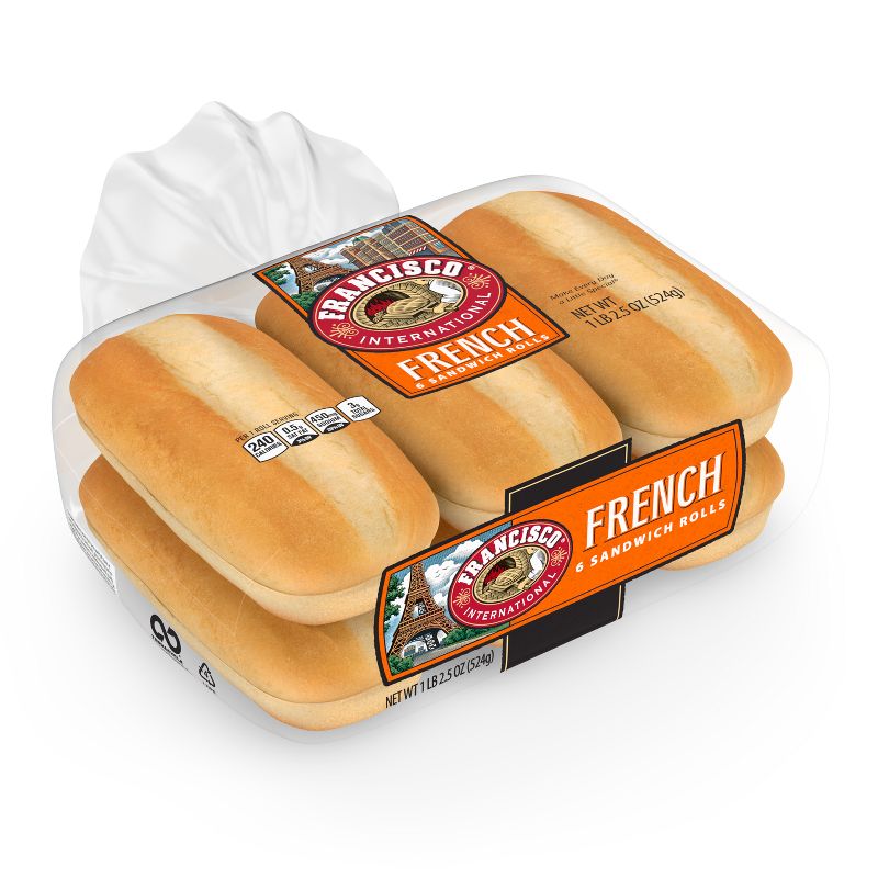 Francisco Sweet French Sandwich Rolls - 1lbs/6ct, 5 of 7