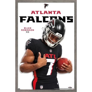 Trends International NFL Atlanta Falcons - Bijan Robinson Feature Series 24 Framed Wall Poster Prints - 1 of 4